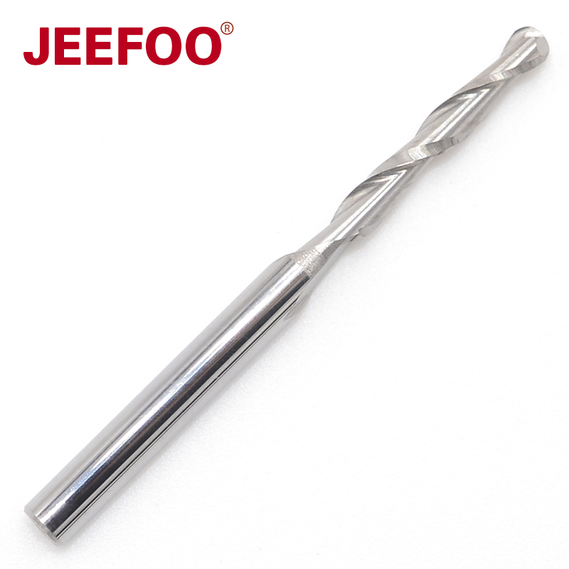 3.175*2.5*17 双刃球头铣刀电脑雕刻机刀具浮雕专用刀|优质钨钢刀