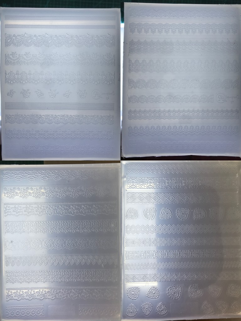 粘土蕾丝硅胶模具 渔网袜模具 美甲用具满30包邮