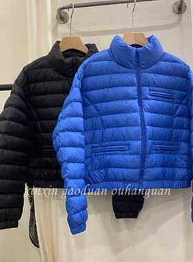 欧洲站2026秋季新款时尚百搭连帽宽松显瘦短款羽绒服外套女上衣