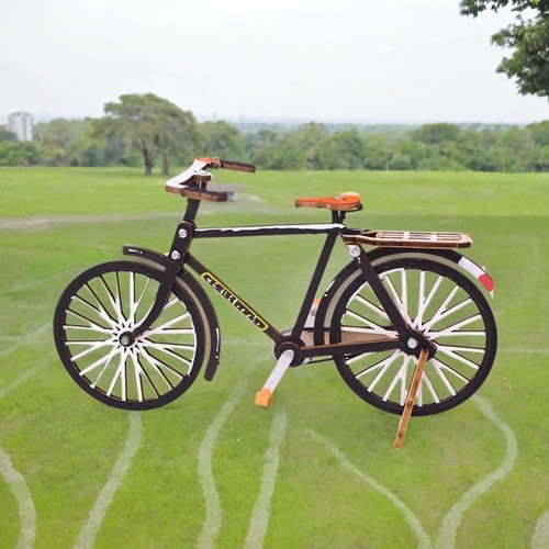 儿童科学实验diy自行车皮带传动steam科技小制作学生科教