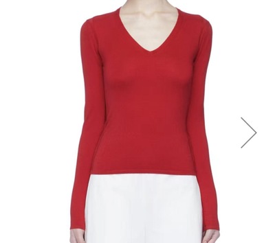 三色鸡心领 美丽诺。羊毛。打底衫