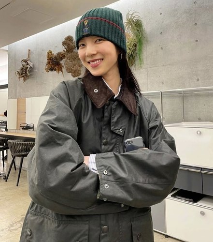 Rosatown｜Barb*ur无蜡夹克 军绿色工装外套 复古灯芯绒领 格纹