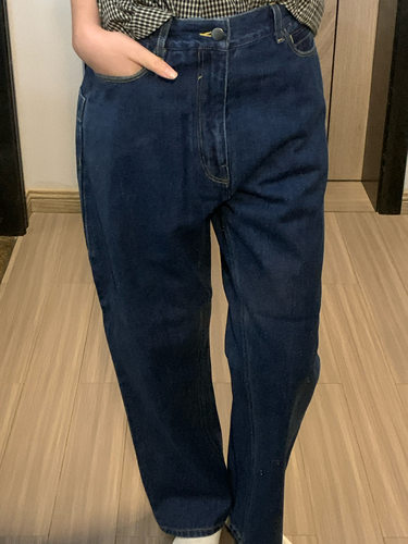 Rosatown｜巴黎扣 牛仔裤 St高腰弯刀 锥形直播特惠