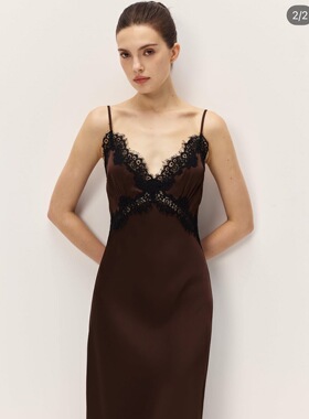 蕾丝 连衣裙 吊带