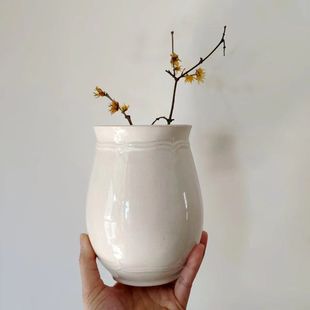 八九十年代出口老库存宜兴陶瓷糖罐茶叶罐储物罐摆件素色花器收藏