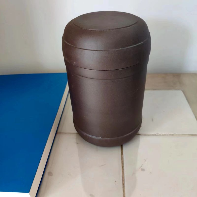 九十年代宜兴紫砂老茶叶罐500cc原矿紫泥可装红绿茶普洱散茶储存
