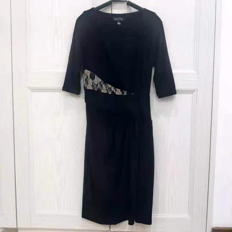 出口新款女装春夏季修身显瘦蕾丝礼服连衣裙端庄高雅立体裁剪针织