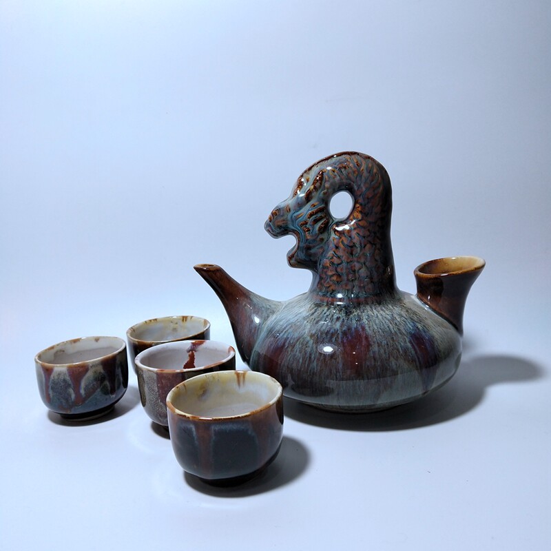 出口日本5件套仿古艺术酒杯