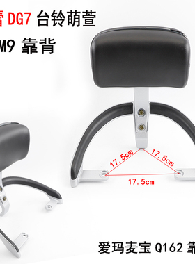 适用于绿源宝丽台铃电动车萌萱M9后靠背新蕾DG7靠垫扶手尾翼配件