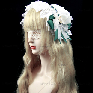 MRNA手工馆多层蕾丝发带洛丽塔小物lo裙多色蝴蝶结头饰漫展配饰