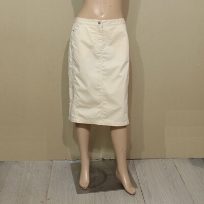 公司样衣米黄色棉质休闲百搭夏款半身裙低价销售