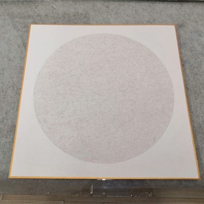 深色麻纸半熟包金边加厚软卡板一张33x33cm纯手工宣纸小品