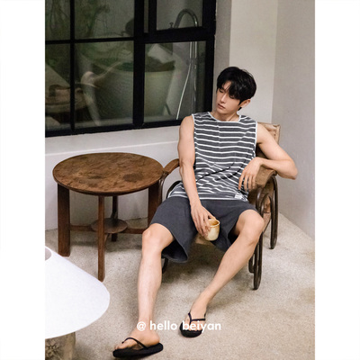 男士睡衣夏季凉感可外穿家居服
