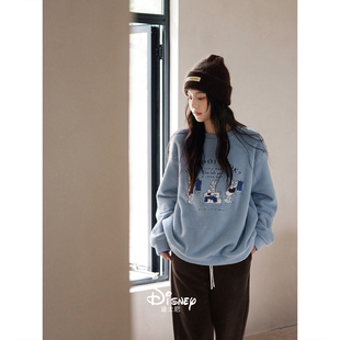 迪士尼珊瑚绒睡衣女秋冬季 保暖加厚摇粒绒家居服可爱少女休闲套装