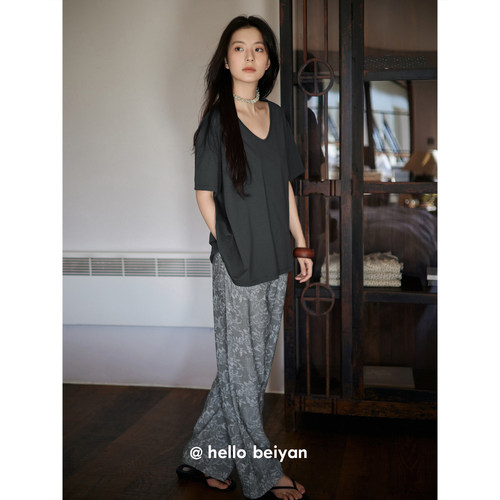 短袖睡衣女夏薄款莫代尔棉家居服