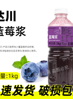 达川冷冻蓝莓果粒浆奶茶专用原料