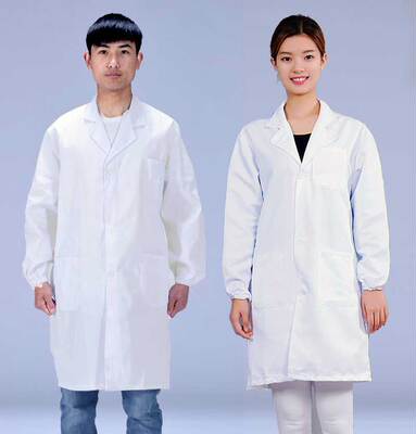 食品透气化学实验服白大褂医生男