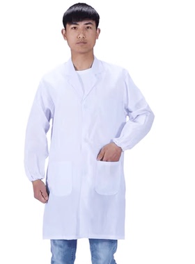 超薄透气白大褂夏化学实验室短袖实验服长袖医生服男女食品工作服