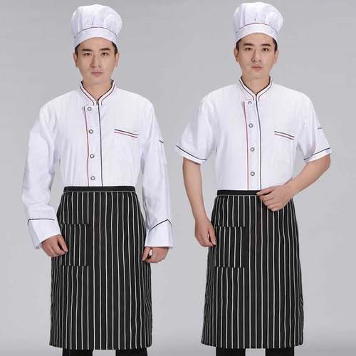 饭店食堂透气厨师服工作服薄款夏