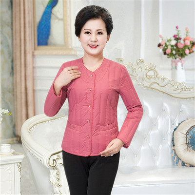 羽绒服内胆修身轻薄居家风妈妈装