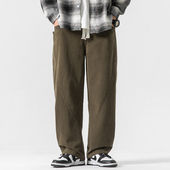 休闲长裤 south life春夏日系直筒显瘦纯棉设计水洗户外工装 男女