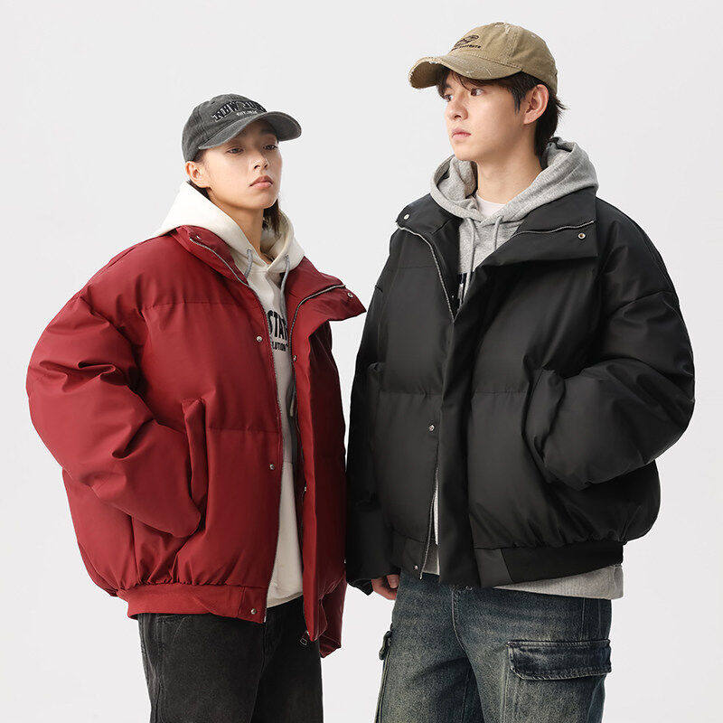 south life冬季爆款立领皮衣棉服男新款保暖宽松休闲棉衣情侣外套