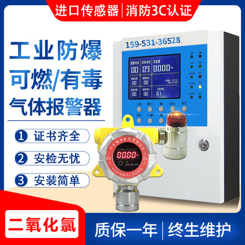 防爆杀菌消毒漂白剂二氧化氯浓度探测报警器CLO2泄漏监测检测仪