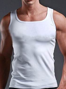 itness Muscle Sleeveless Singlet Top Vest Tank man's clo