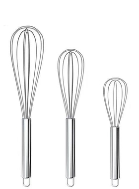 Egg Whisk Stainless Steel Kitchen Wire Balloon Milk Beater