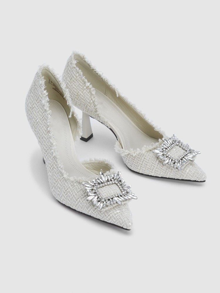 Diamond heels female temperament fine documentary shoes