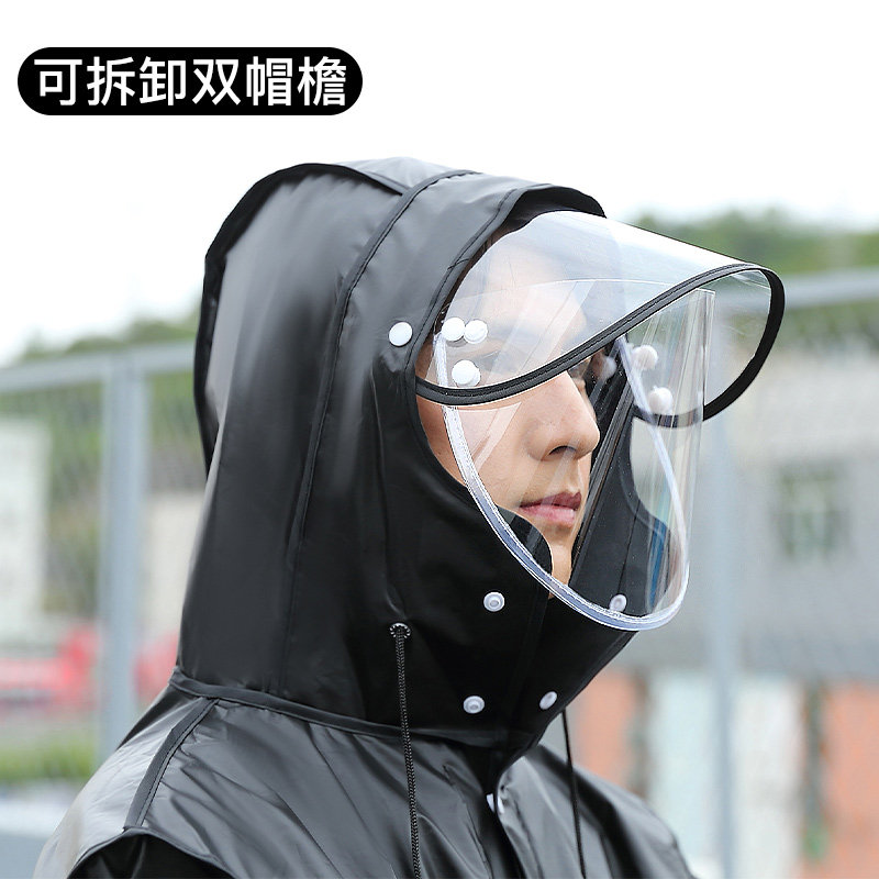 金恋雨电动车雨衣连体全身防暴雨男女学生专业自行车骑行户外雨披