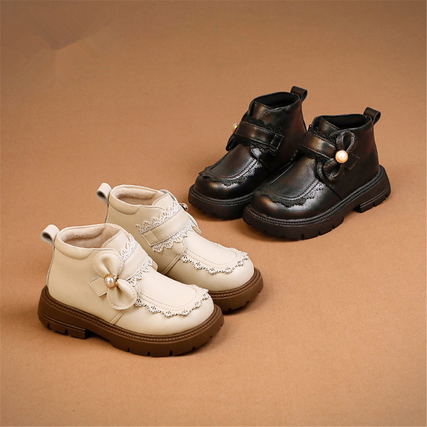 真皮软底女童短靴子2025年秋冬新款洋气小女孩公主单靴加绒马丁靴,童鞋/婴儿鞋/亲子鞋,棉靴,淘宝优惠券,粉丝福利购,淘宝优惠卷