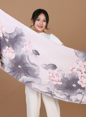 手绘披肩丝巾夏季新品
