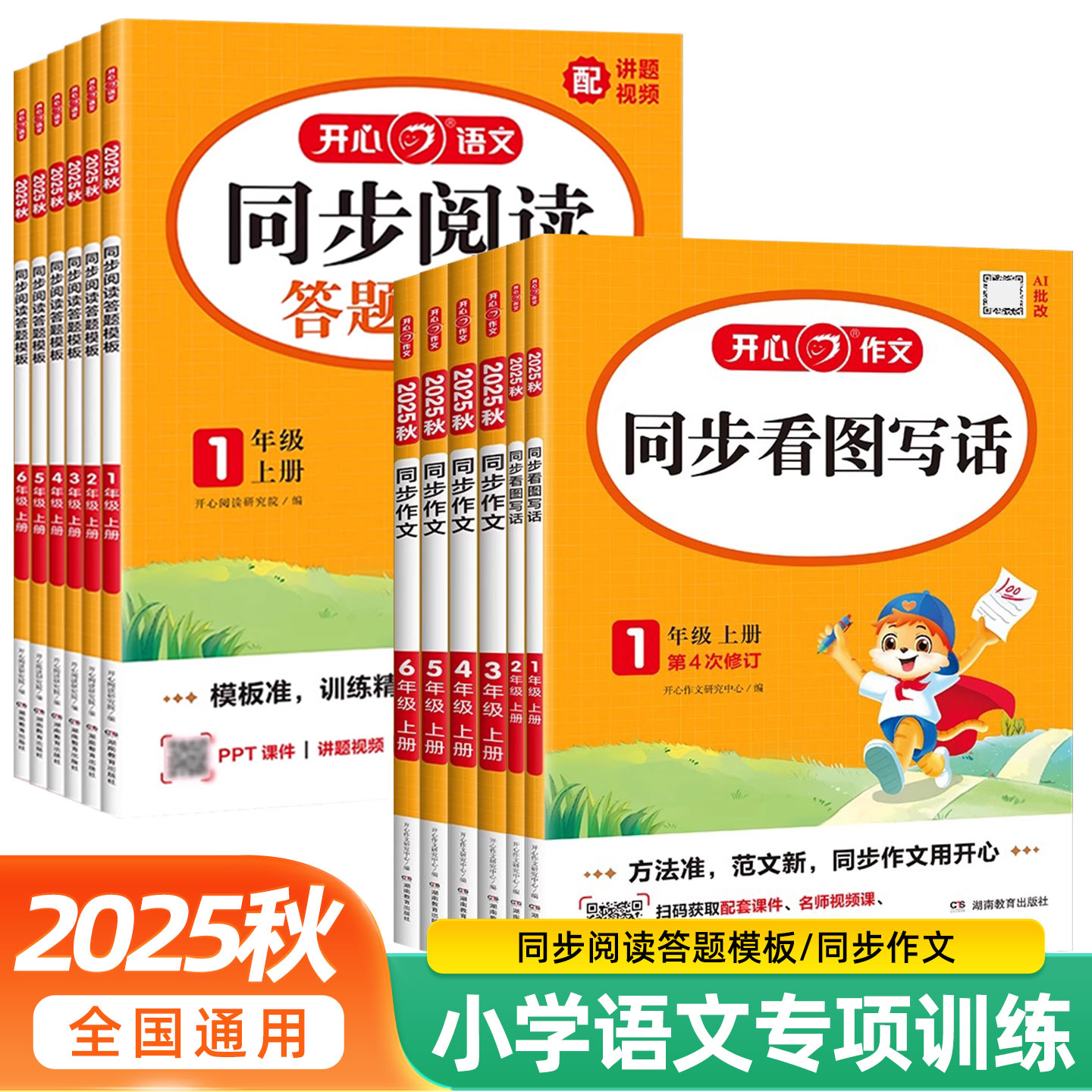 阅读理解与答题模板同步专项训练题 同步作文一二三四五六年级上册下册人教版部编版小学生1-6年级语文课外阅读理解公式法每日一练