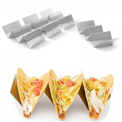 商用304不锈钢Taco Rack 2~3格塔可玉米卷薄饼定型托架子 holder