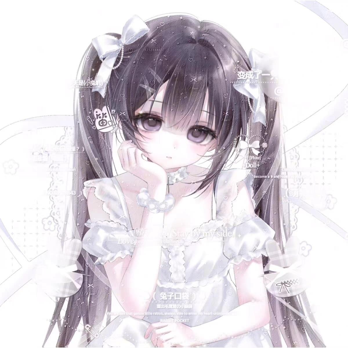 打包39张 萌物番丢直购 卡通女生插画头像扭蛋原创圈高清无水印