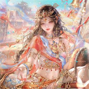 150张 桃花坞扭蛋15期古风情侣闺蜜插画头像原创圈直购高清无水印