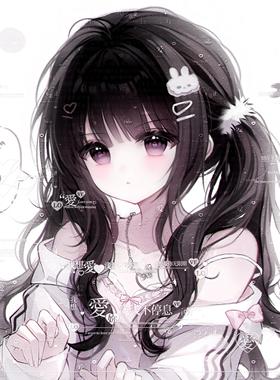 30张 萌物番宿可直购 卡通情侣动漫插画头像扭蛋原创圈高清无水印