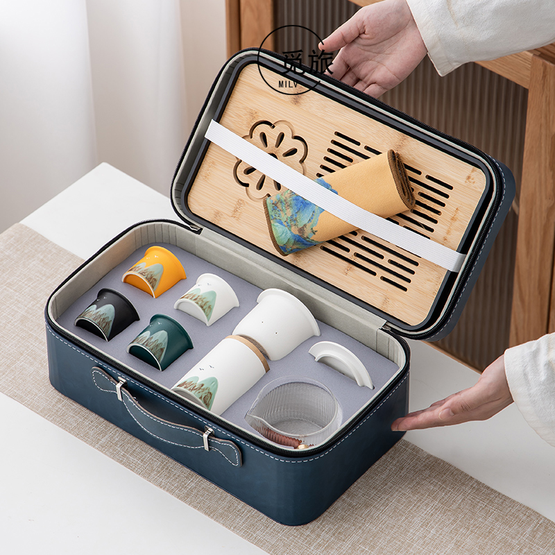 觅旅侧把壶旅行茶具套装