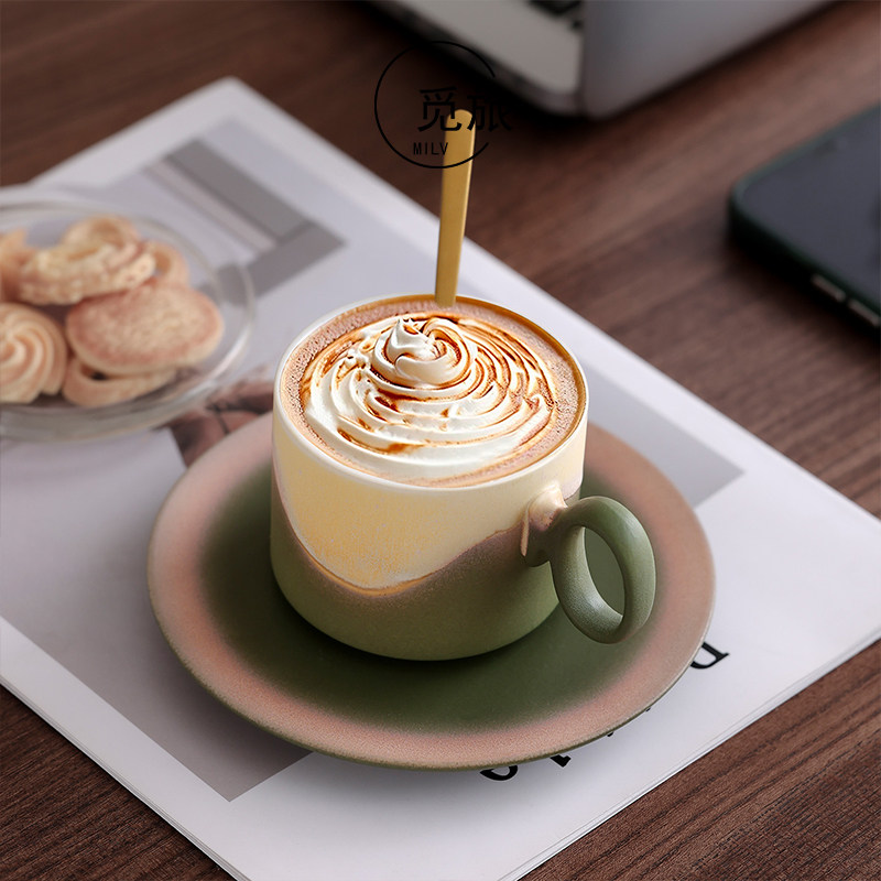 见山窑变陶瓷咖啡杯高颜值下午茶马克杯送礼咖啡杯活动伴手礼logo,餐饮具,咖啡杯,淘宝优惠券,粉丝福利购,淘宝优惠卷