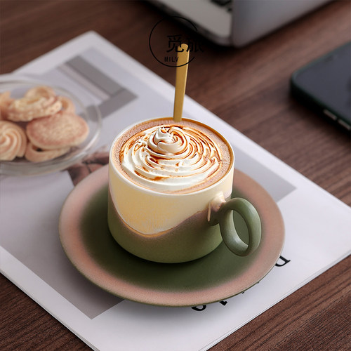 见山窑变陶瓷高颜值咖啡杯