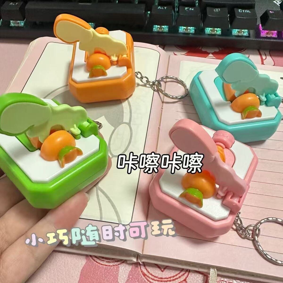 趣味减压切切乐仿真蔬菜钥匙扣书包挂件新奇特创意礼品批发印logo