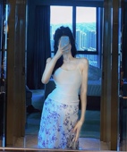 埃及进口面料内搭性感韩味女主吊带爱莉 Ally 又纯又欲 花珊珊