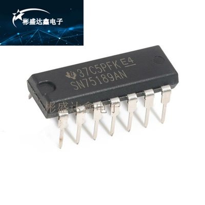 全新直插芯片 75189 SN75189AN 线路接收器 5.5V DIP-14现货
