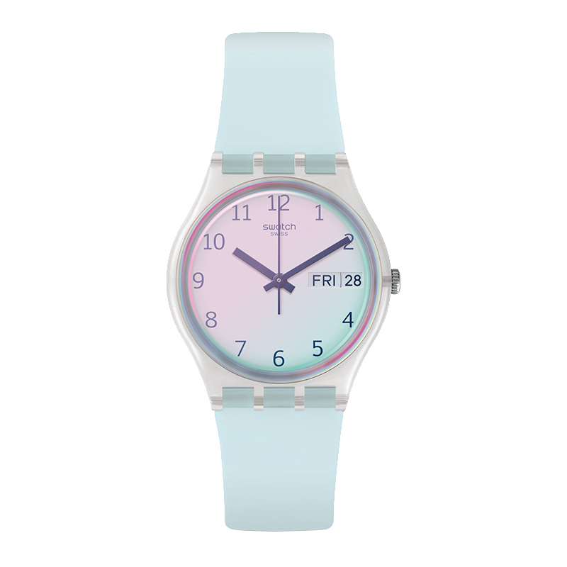 Swatch/斯沃琪手表女色彩密码时尚休闲学生情侣石英男女表 GE713-封面