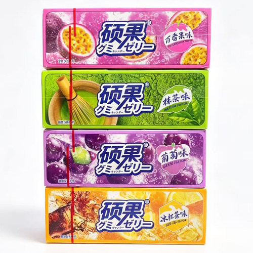 超级星硕果口嚼糖百香果抹茶葡萄
