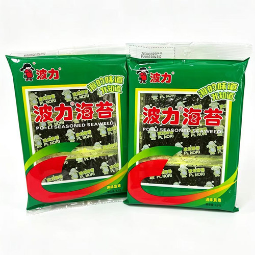 波力海苔4.5g装即食儿童零食原味
