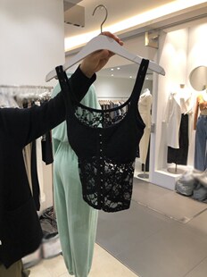 内搭胸垫上衣 别致小吊带背心女短款 韩国2025春夏新款 性感蕾丝修身