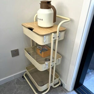 美容院推车多层移动带轮储物架美发美甲工具收纳置物铁艺便携推车