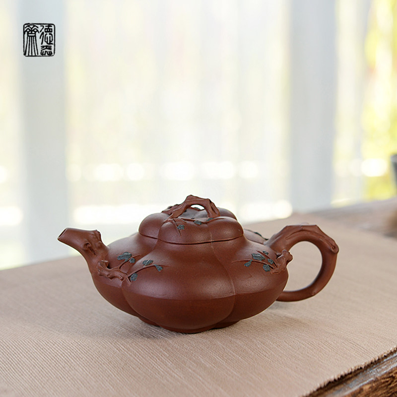 德弈斋宜兴紫砂茶壶中式复古紫砂一厂李杏仙清水泥双色上合梅询价